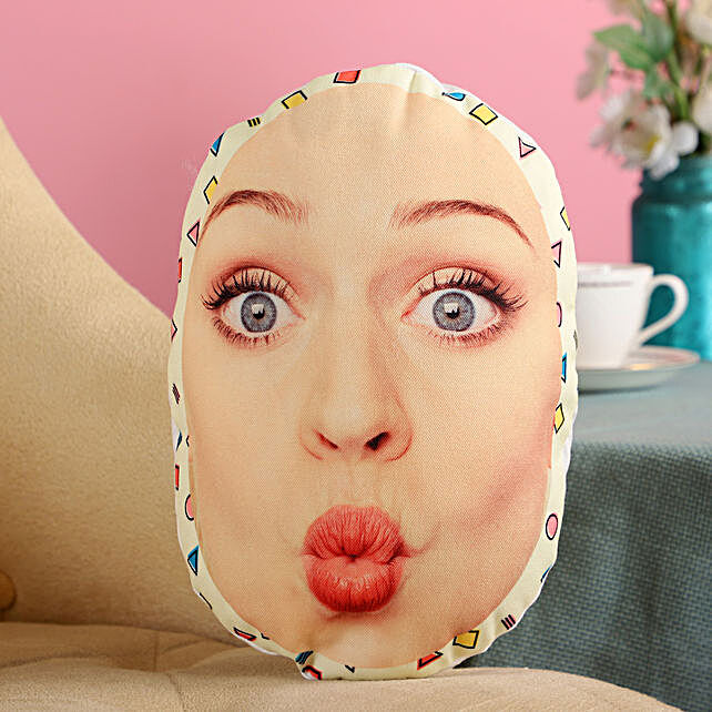 Buysend Personalised Pout Face Mushion Online Fnp