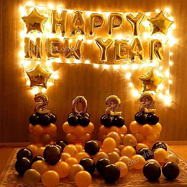 New Year Balloon Decor