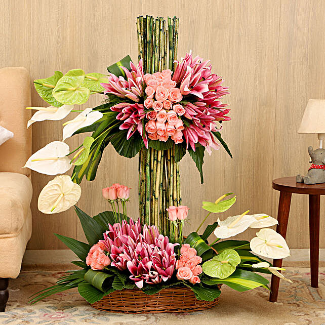 Buy/Send Layers Of Flowers Online- FNP