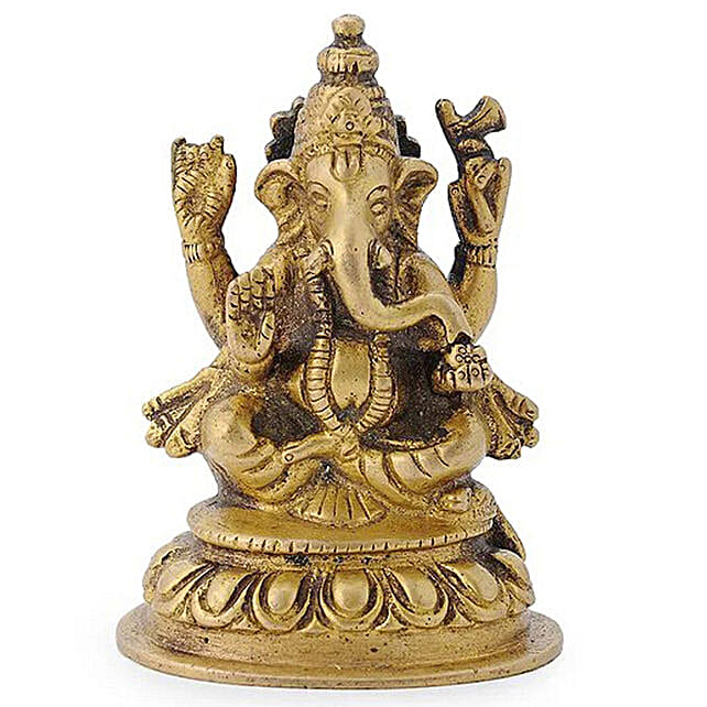 Buy/Send Brass Lord Ganesha Online- FNP