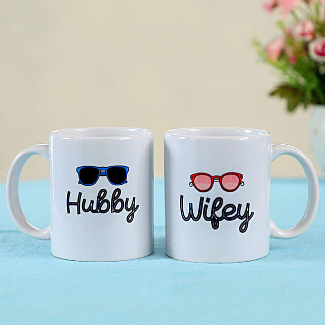 husband and wife mug set