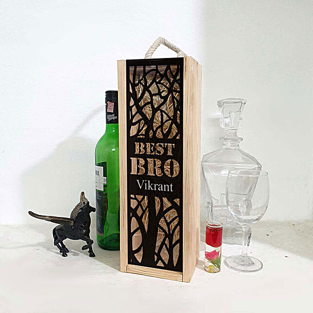 Buy/Send Best Bro Personalised Wine Box Online FNP