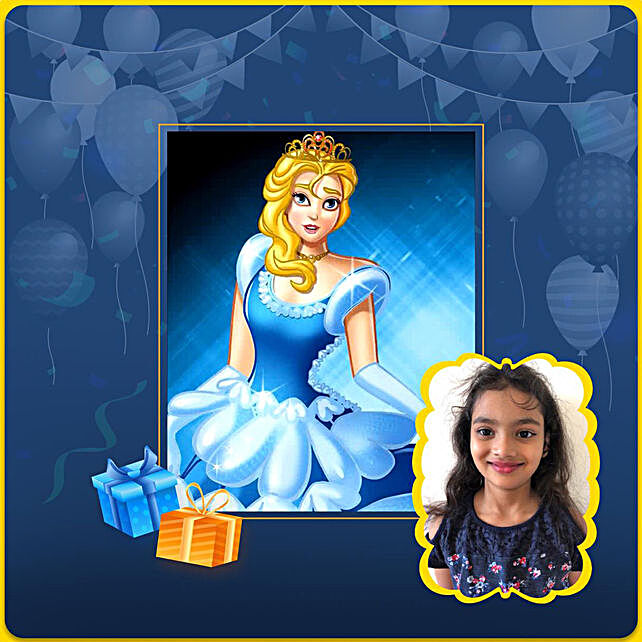 Buy/Send Personalised Cinderella Video Wishes- Birthday Online- FNP