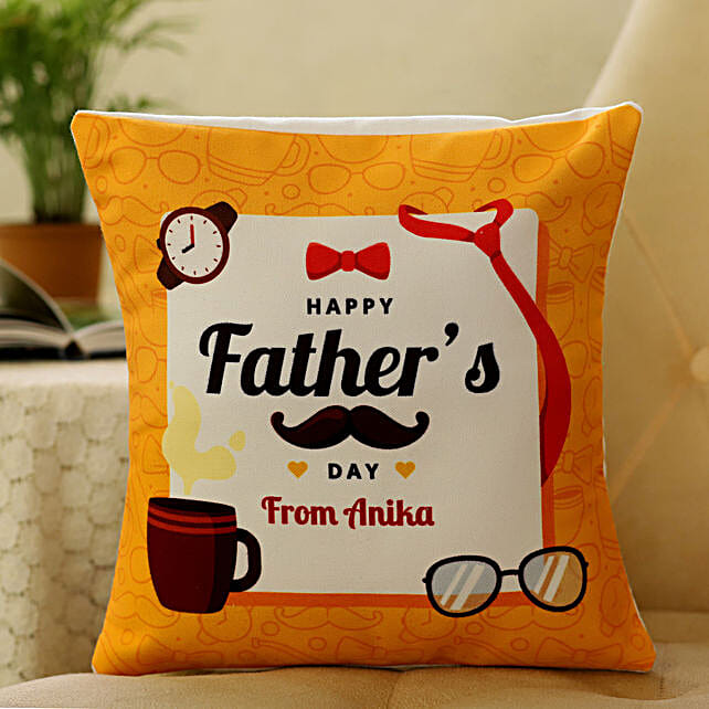 personalised fathers day pillow