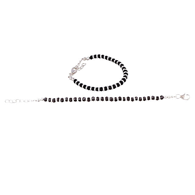 Buy/Send Silver Nazariya Kadli Bracelet for Baby Online Ferns N Petals
