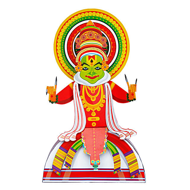 Buy Send Toiing Craftoi Kathakali 3d Diy Paper Craft Kit Online- Fnp