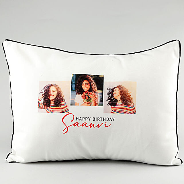 Buy/Send Personalised Happy Birthday Pillow Cover Online FNP