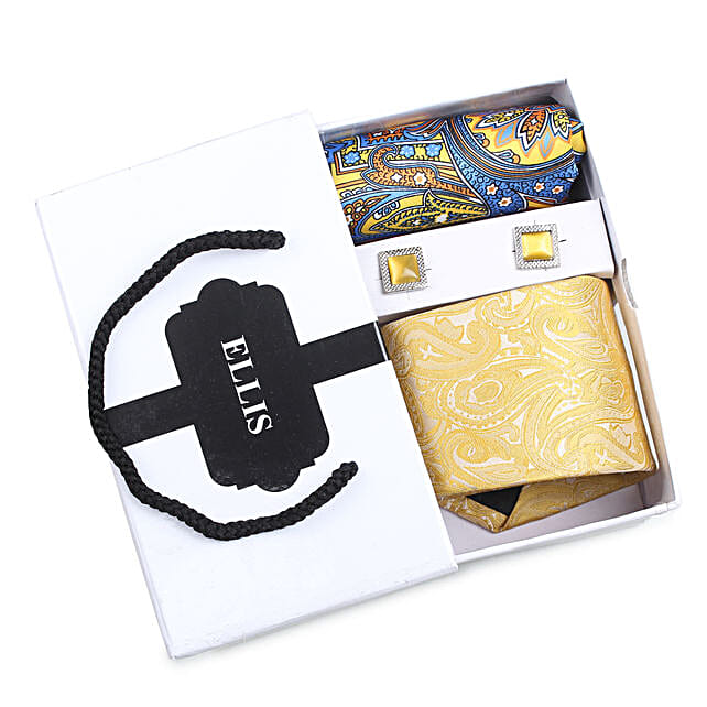 Buy/Send Yellow Office Accessories Gift Set For Men Online FNP
