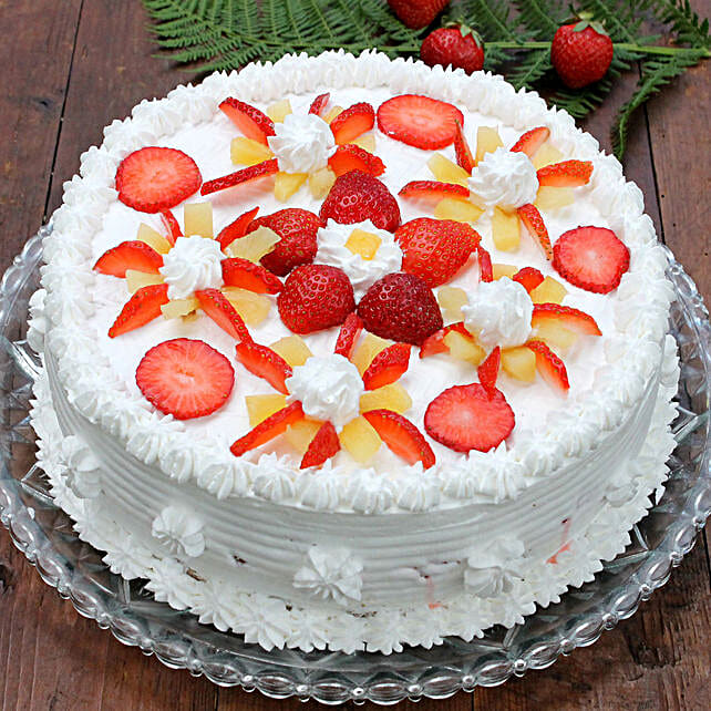 Fresh Fruit Birthday Cake Online Fruit Birthday Cake Ferns N Petals