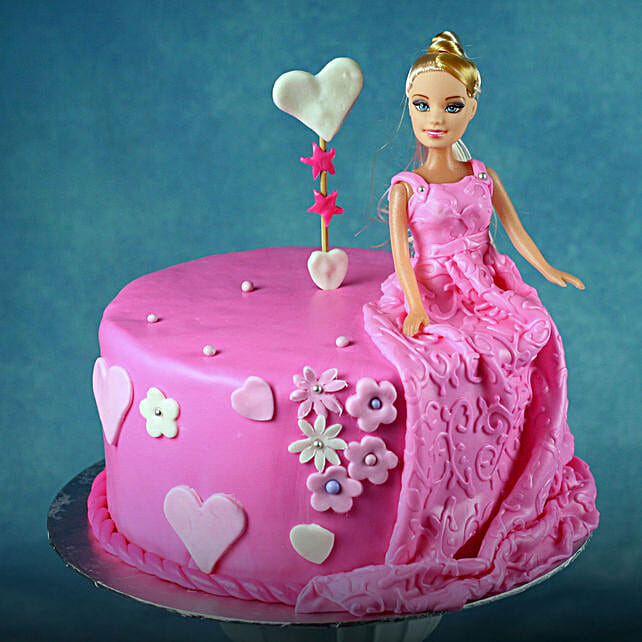 Buy Send Princess Barbie Truffle Cake 1 Kg Online Ferns N Petals