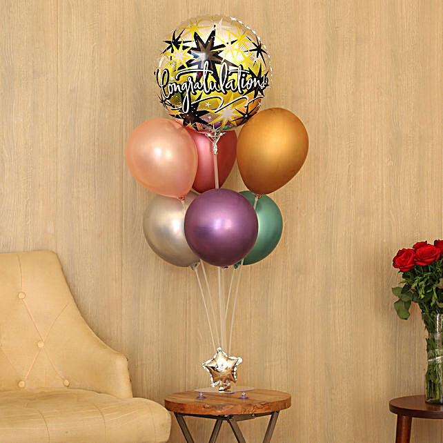 Buy Send Congratulations Balloon Bouquets Online Ferns N Petals