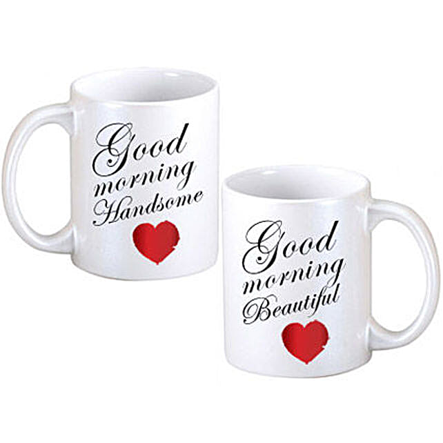 Buy/Send Good Morning Couple Mugs Combo Online- FNP