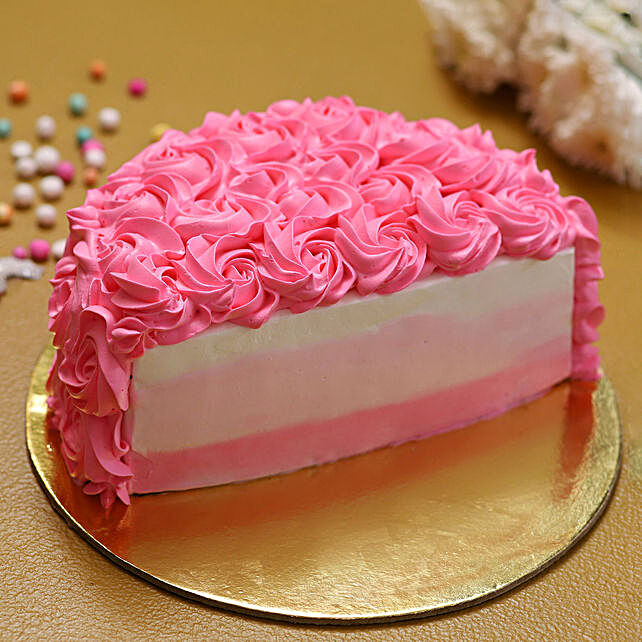 Buy Send Pink Fantasy Half Cake 500 Gms Online Ferns N Petals