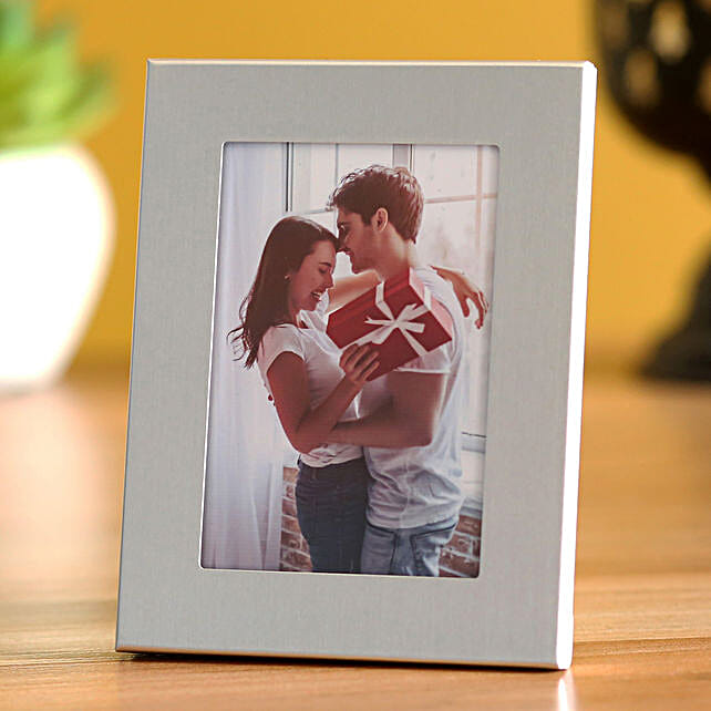 Buy Send Personalised Metallic Mini Photo Frame Online- Fnp