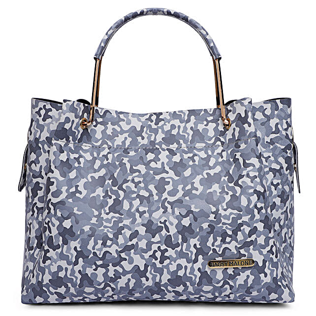 Women's Elephant Print Tote Bag - Multicolored Shoulder Bag With Chain Strap, Hobo Style Handbag