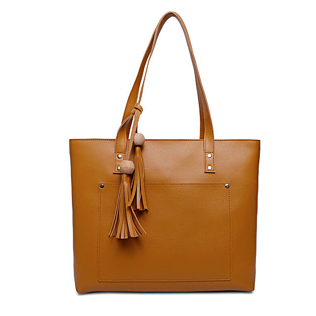 Buy/Send Bagsy Malone Women's Tote Bag- Walnut Brown Online- FNP