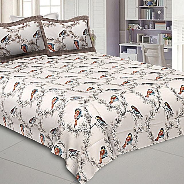 Buy/Send Beautiful Modern Double Bedsheet Set Online FNP