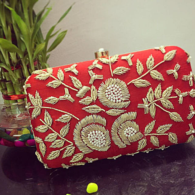 red clutch bag cheap