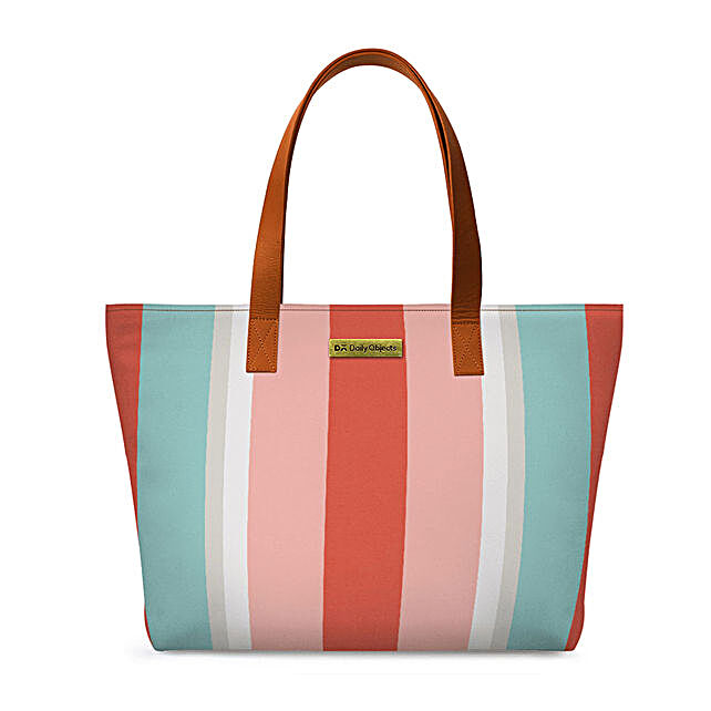 Buy/Send DailyObjects Coral Illusion Fatty Tote Bag Online- FNP