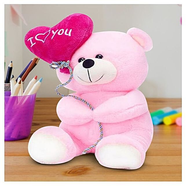 Buy Send I Love You Balloon Teddy Bear Online Ferns N Petals