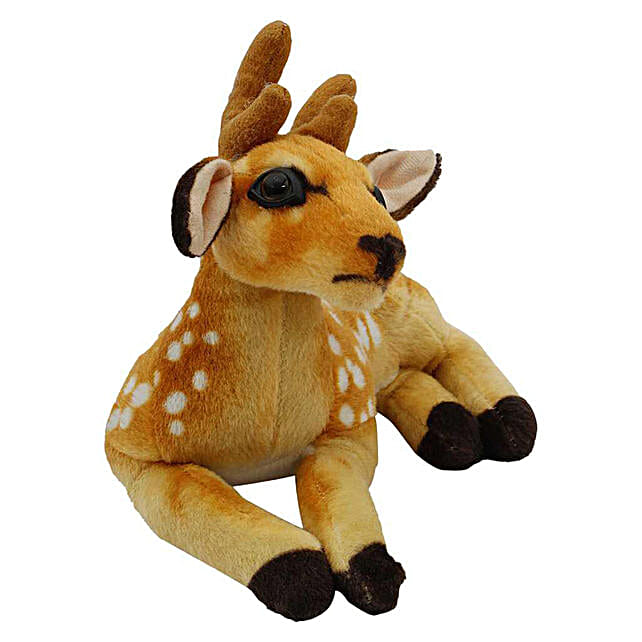 Buy/Send Satyamani Deer Stuffed Toy Animal Kingdom Play Showpiece Online FNP