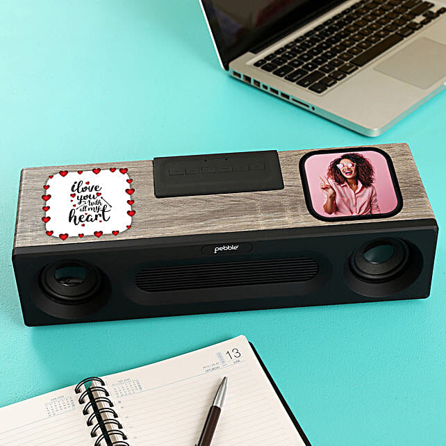 Buy/Send Personalised Pebble Basswoods Heavy Bass Bluetooth Speaker Online-  FNP