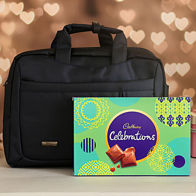 Buy/Send Classic Bata Laptop Bag & Celebrations Box Online FNP