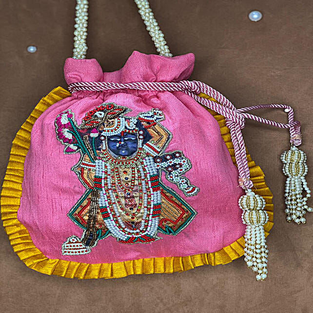 Buy/Send Pink Potli Bag Online FNP