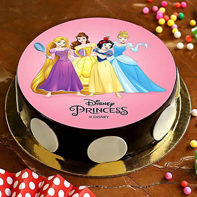 Buy Send Disney Princess Photo Cake Half Kg Eggless Online Ferns N Petals
