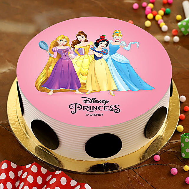 Buy Send Disney Princess Pineapple Photo Cake Half Kg Online Ferns N Petals