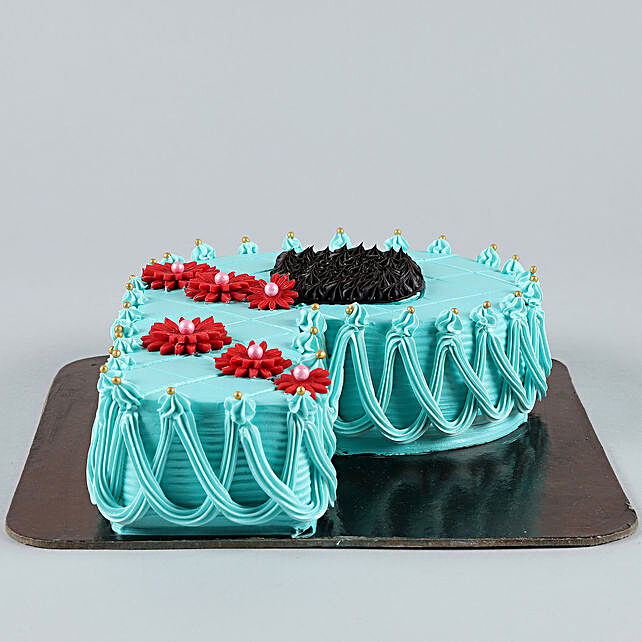 Buy Send Alphabet P Chocolate Cake 2 Kg Online Ferns N Petals