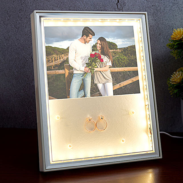 Buy/Send Rectangular Shaped LED Table Top Photo Frame Online- FNP