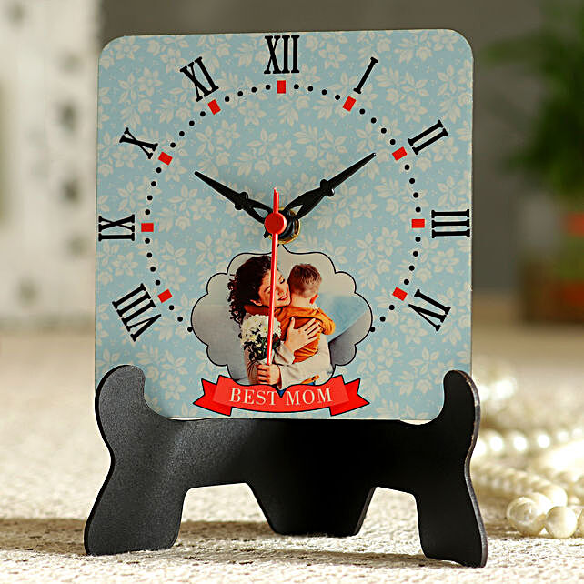 Buy/Send Best Mom Personalised Table Clock Online- FNP