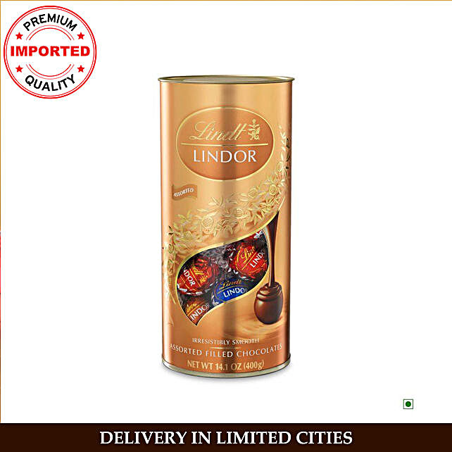 Buysend Lindt Lindor Tube Assorted Online Fnp 5188