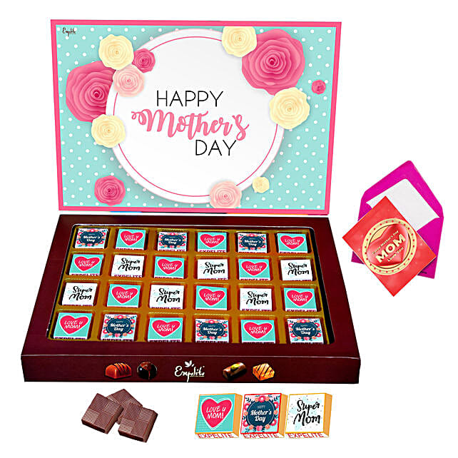 Buy/Send Personalised Super Mom Chocolates & Greeting Card Online FNP