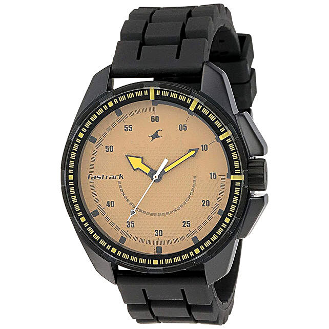 Buy/Send Fastrack Commando Analog Brown Dial Mens Watch Online- FNP