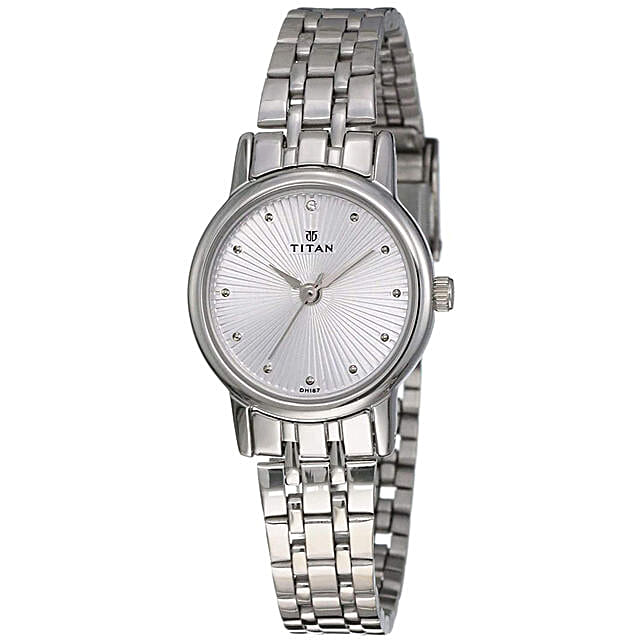 Ladies Analogue Watch in Silver