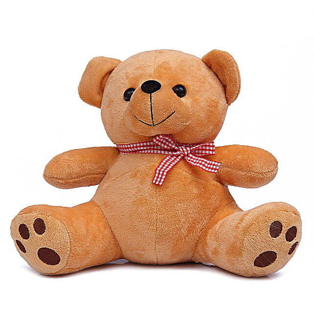 Buy/Send Cute & Cuddly Brown Poppy Teddy Bear Online- FNP