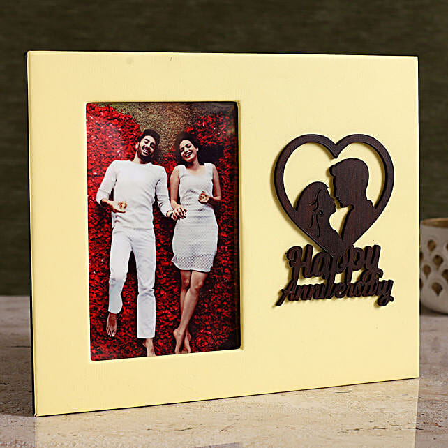 Buy/Send Personalised Happy Anniversary Photo Frame Online- FNP