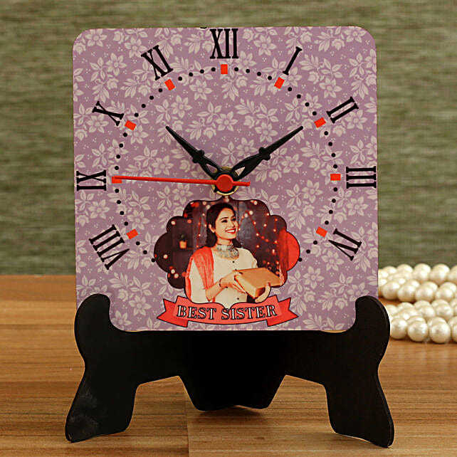 Buy/Send Personalised Photo Table Clock Online FNP