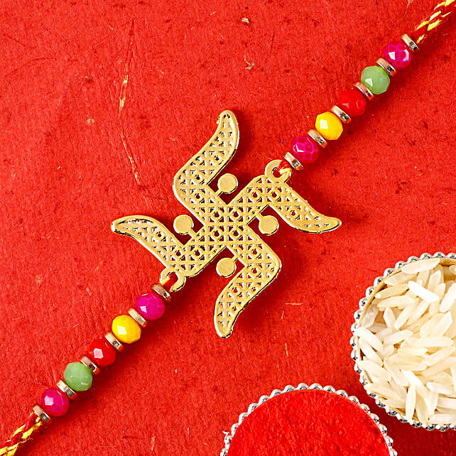 Buysend Swastika Premium Rakhi Online Fnp