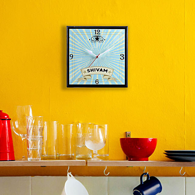 Buy/Send Personalised Name Wall Clock Online FNP