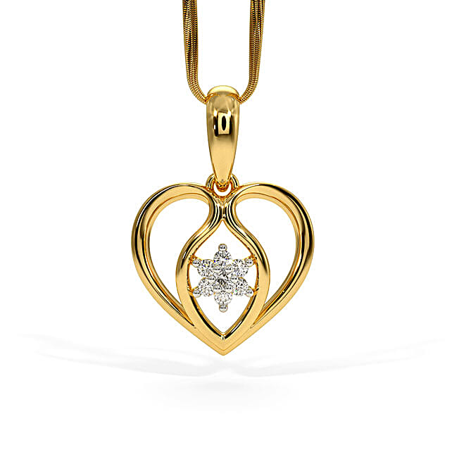 Bluestone Gold \u0026 Diamond Verna Pendant 