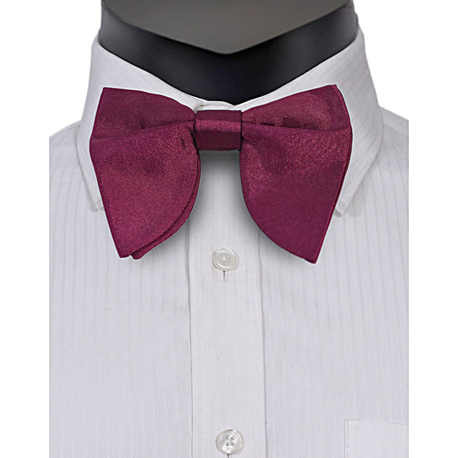 mens maroon bow tie