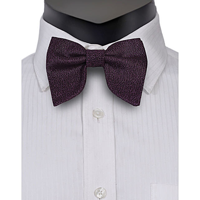 Buy/Send Men Tuxedo Purple Bow Tie Online- FNP
