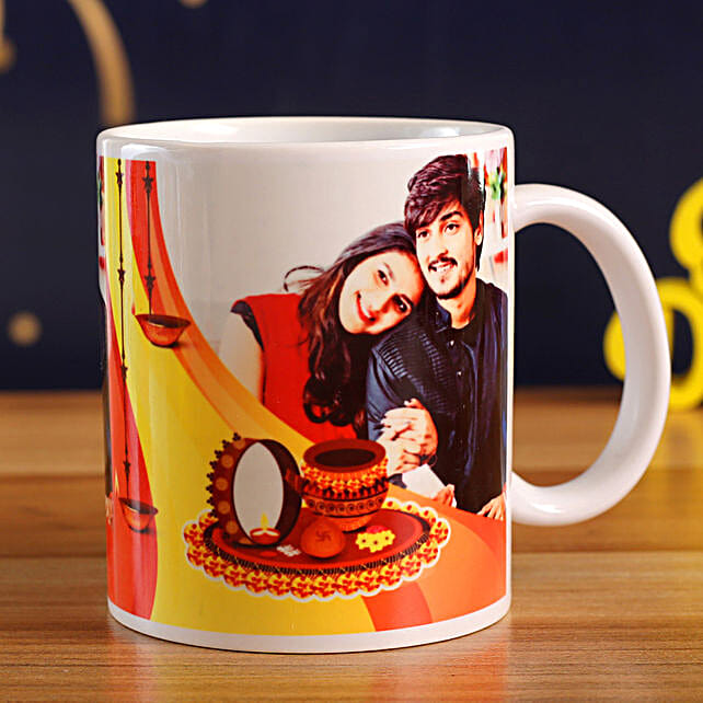 Buy/Send Personalised Happy Karwa Chauth Mug Online- FNP