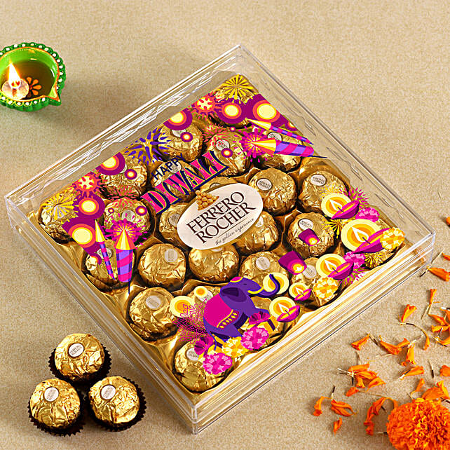 Buy/Send Sparkling Diwali Ferrero Rocher Box Online- FNP