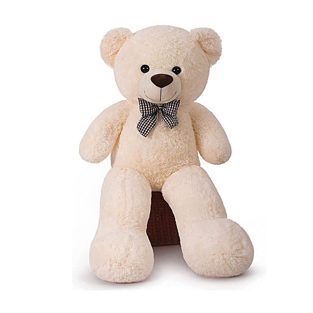 Buy/Send 3 Ft Huggable Teddy Bear- Cream Online- FNP