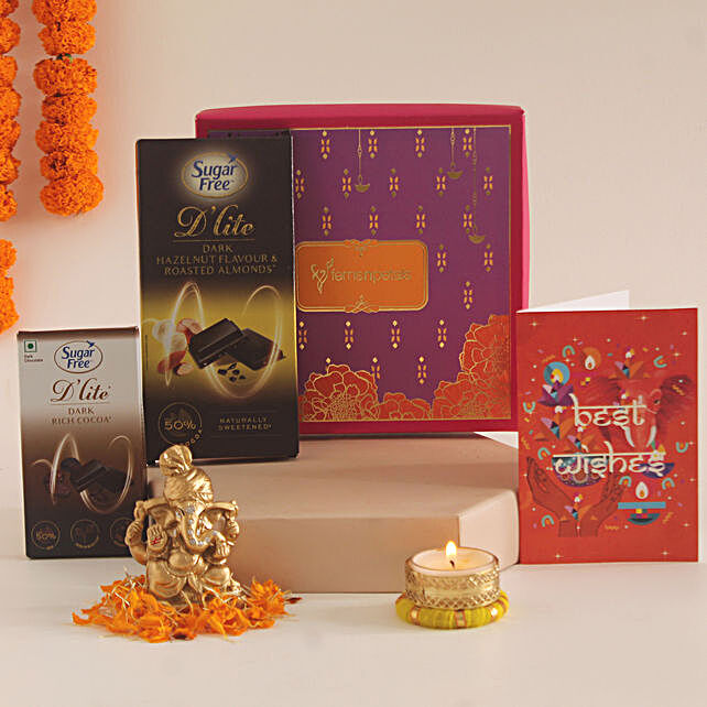 Buy/Send Diwali Wishes With Dlite Chocolates Online- FNP