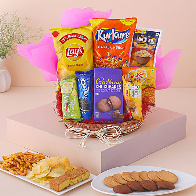 Buy/Send Festive Special Munchies Gift Basket Online FNP